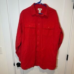 Vintage LL Bean Flannel Chamois Shirt. Casual, Preppy, Outdoor Button up. XL T